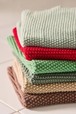 New IB Laursen tiskiliina kudottu Mynte vihreä