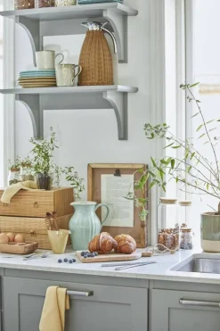 tiskiliina kudottu Mynte sitruuna*IB Laursen Sale