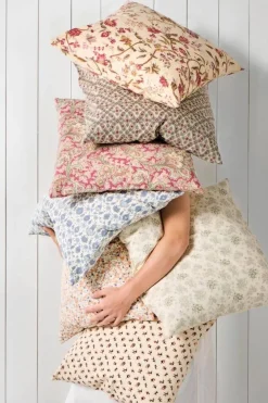 Online IB Laursen tyynynpäällinen Angela sininen kuvio