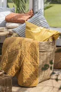 tyynynpäällinen Andrea keltainen kukat valkoinen*IB Laursen