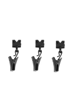 verhokiskon liuku nipistimellä musta 20 kpl*Ihanin New