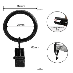 verhorenkaat nipistimellä 25/32 mm mustakulta*Ihanin Clearance