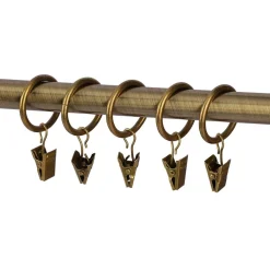 New Ihanin verhorenkaat nipistimellä 25/32 mm antiikkimessinki