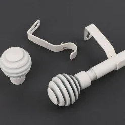 Discount Ihanin verhotanko Alma 120-210 cm mattavalkoinen