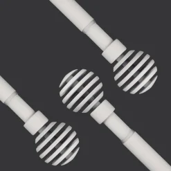 Discount Ihanin verhotanko Alma 120-210 cm mattavalkoinen