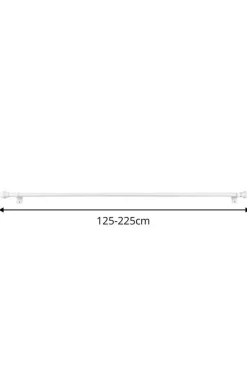 Ihanin verhotanko Cafe 125-220 cm valkoinen
