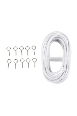 Discount Ihanin verhovaijeri 500 cm valkoinen