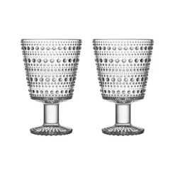 Kastehelmi juomalasi jalallinen 26 cl kirkas 2 kpl*Iittala Discount