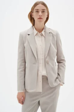 Clearance InWear jakku ZellaIW Classic short blazer Clay 151506 /vaalea beige