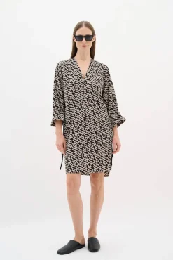 Outlet InWear mekko Yoline 303849 Musta / Beige