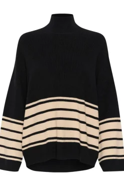 Best InWear neule GittellW 303148 Musta / Beige