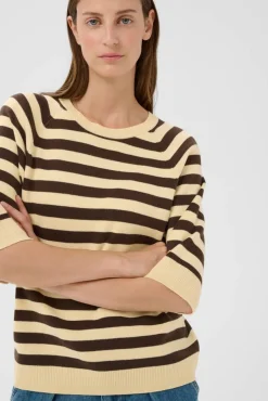 InWear neule Madie 900006893 Keltainen / Ruskea