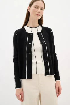 New InWear neuletakki Sacco 194008 Musta / Valkoinen