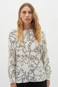 Online InWear pusero BaitilW 302996 Luonnonvalkoinen