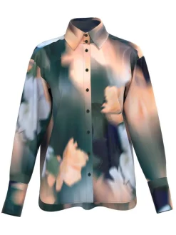 InWear pusero CieloIW Pauline Shirt Blurry Flower 302555