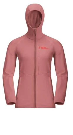Discount Jack Wolfskin fleece Kolbenberg hooded fz W J0127 Mineral red