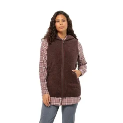 New Jack Wolfskin liivi High curl long vest w 2700 Boysenberry