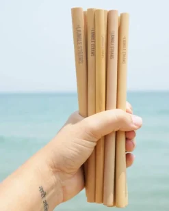 Discount Jungle Straw Bambupillisetti 6 kpl