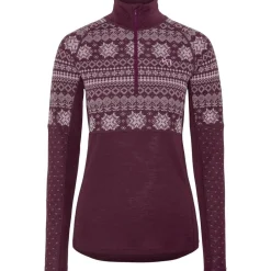 Outlet Kari Traa paita Wilma Half Zip Wine