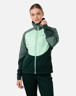Clearance Kari Traa takki Louise Hybrid jacket Pine Dark green