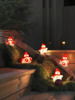 Hot Konstsmide akryylivalosarja Lumiukot 5 kpl/setti 40 x LED