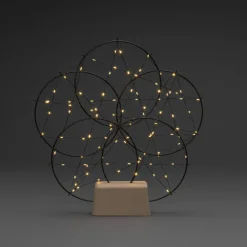 Metallikoriste 100 x amber LED*Konstsmide New