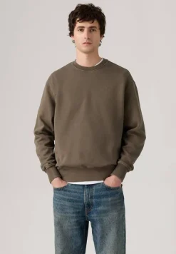 Sale Levi's college Authentic Crew 0034 Khaki Green