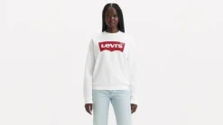 Discount Levi's collegepaita Everyday Crew Batwing White 0025 Batwing white