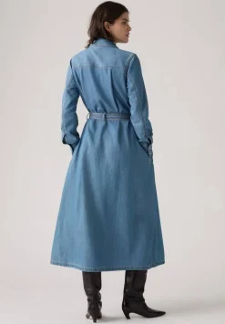 Online Levi's farkkumekko Quincay Maxi Dress 0000 Bright Mid Stone