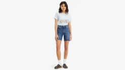 Levi's farkkushortsit Ribcage Bermuda Short 0001 Basic farkkusininen