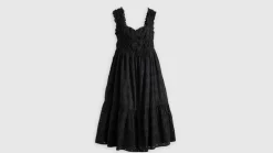 Clearance Levi's mekko Amaya Tiered Maxi Dress 0000 Musta