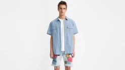 Clearance Levi's paita 0008 SS Relaxed Fit Western 0008 New Hyde Chambray