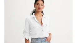 Levi's pusero Doreen Utility Shirt 0006 Valkoinen