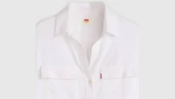 Levi's pusero Doreen Utility Shirt 0006 Valkoinen