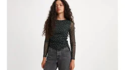 Sale Levi's pusero Jewel Mesh Top 0001 Dorothy floral caviar