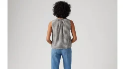 Discount Levi's toppi Luella Sl Blouse 0001 Milo Plaid Egret