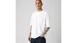 New Levi's t-paita Half Sleeve Pique Tee 0001 Bright white