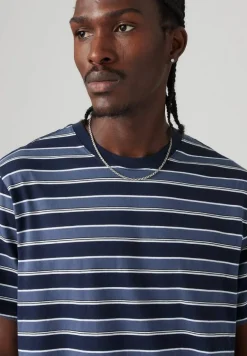 Outlet Levi's t-paita The Essential Tee 0096 Caicos Stripe Navy Blazer