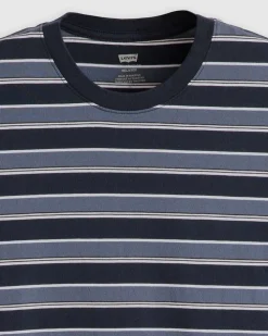 Outlet Levi's t-paita The Essential Tee 0096 Caicos Stripe Navy Blazer
