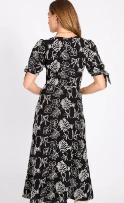 mekko Black Cotton Midaxi*Little Mistress New