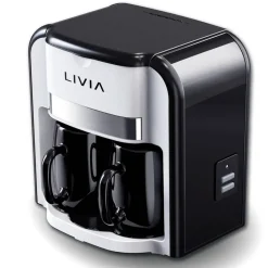 kahvinkeitin 2 kuppia mustavalkoinen*Livia Best
