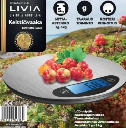 Outlet Livia keittiövaaka pyöreä rst