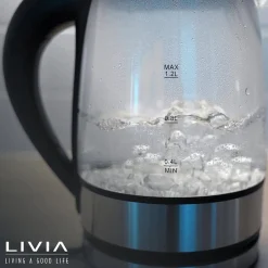 lasinen vedenkeitin 1,2 L 1500 W*Livia New