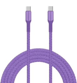 latausjohto USB C-C, 60 W, 2 m lila*Livia Discount