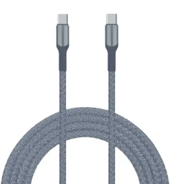 latausjohto USB C-C, 60 W, 2 m harmaa*Livia Hot