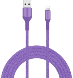 latausjohto USB-lightning, 2 m lila*Livia Best