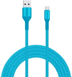 Outlet Livia latausjohto USB-micro USB, 2 m turkoosi