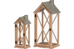 lyhty Talo 20x16x46 cm*4Living New