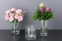 Discount 4Living maljakko sylinteri 12x18 cm kirkas