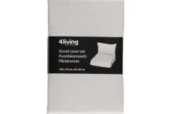 Outlet 4Living pussilakanasetti Ella 150x210 cm harmaa